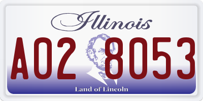 IL license plate A028053