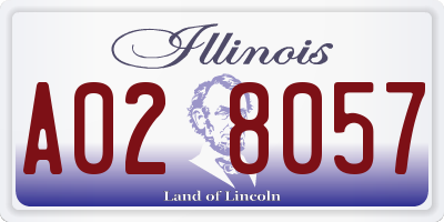 IL license plate A028057
