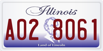 IL license plate A028061