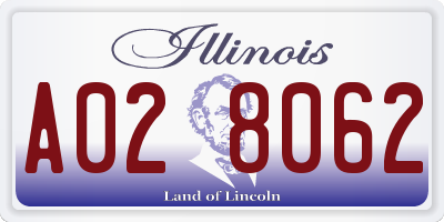 IL license plate A028062
