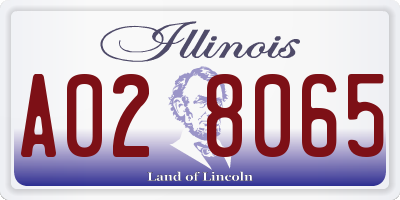 IL license plate A028065