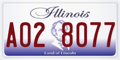 IL license plate A028077