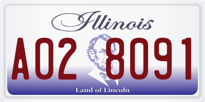 IL license plate A028091