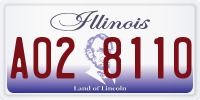IL license plate A028110