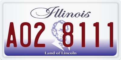 IL license plate A028111