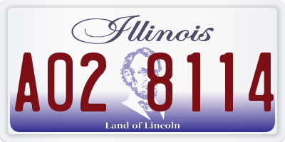 IL license plate A028114