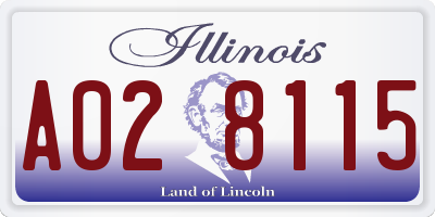 IL license plate A028115