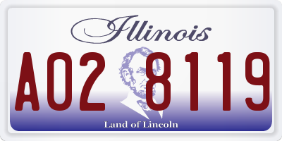 IL license plate A028119