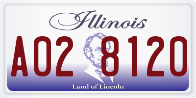 IL license plate A028120