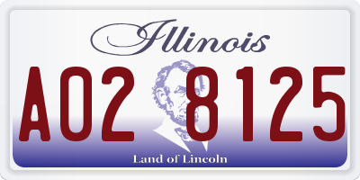 IL license plate A028125