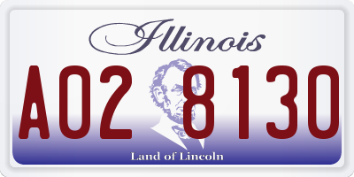 IL license plate A028130