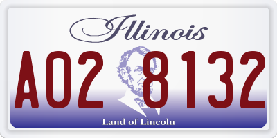 IL license plate A028132