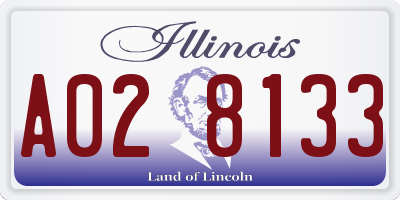IL license plate A028133