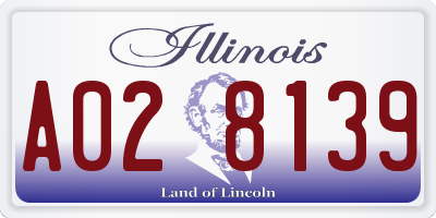 IL license plate A028139
