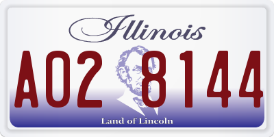 IL license plate A028144
