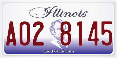 IL license plate A028145