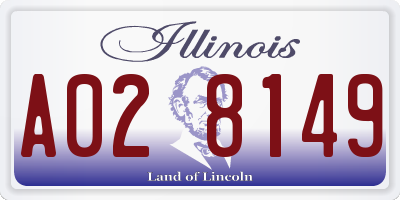 IL license plate A028149
