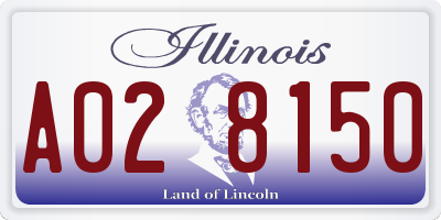 IL license plate A028150
