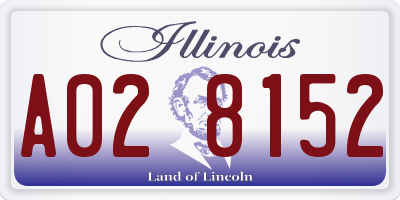 IL license plate A028152