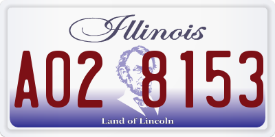 IL license plate A028153