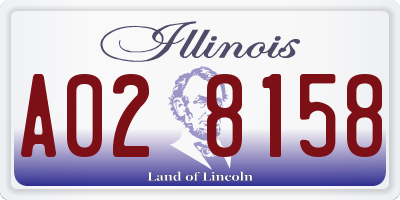 IL license plate A028158