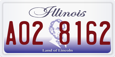 IL license plate A028162