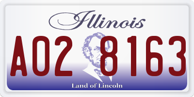 IL license plate A028163