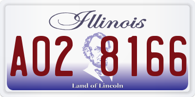 IL license plate A028166