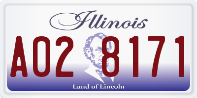 IL license plate A028171