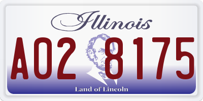 IL license plate A028175