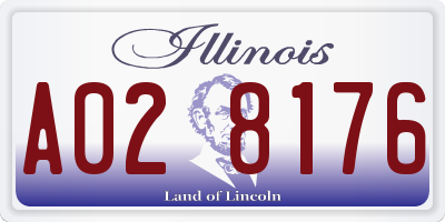 IL license plate A028176