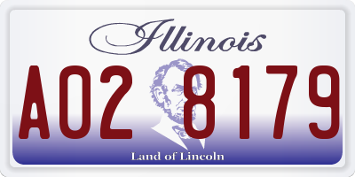 IL license plate A028179