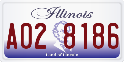 IL license plate A028186