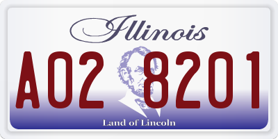 IL license plate A028201
