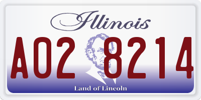 IL license plate A028214
