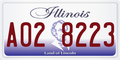 IL license plate A028223