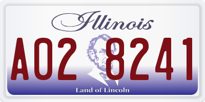 IL license plate A028241