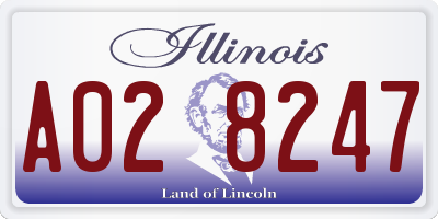 IL license plate A028247