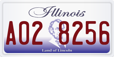 IL license plate A028256