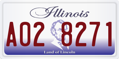 IL license plate A028271