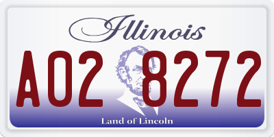 IL license plate A028272