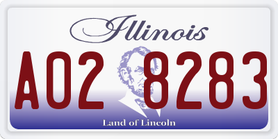 IL license plate A028283