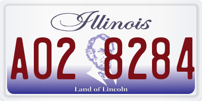 IL license plate A028284