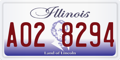 IL license plate A028294