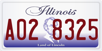 IL license plate A028325