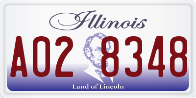 IL license plate A028348