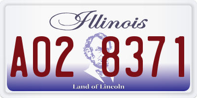 IL license plate A028371