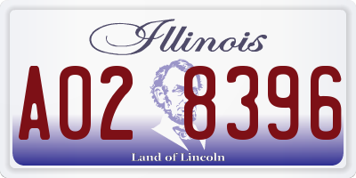IL license plate A028396