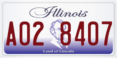 IL license plate A028407