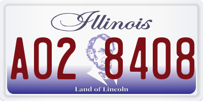 IL license plate A028408